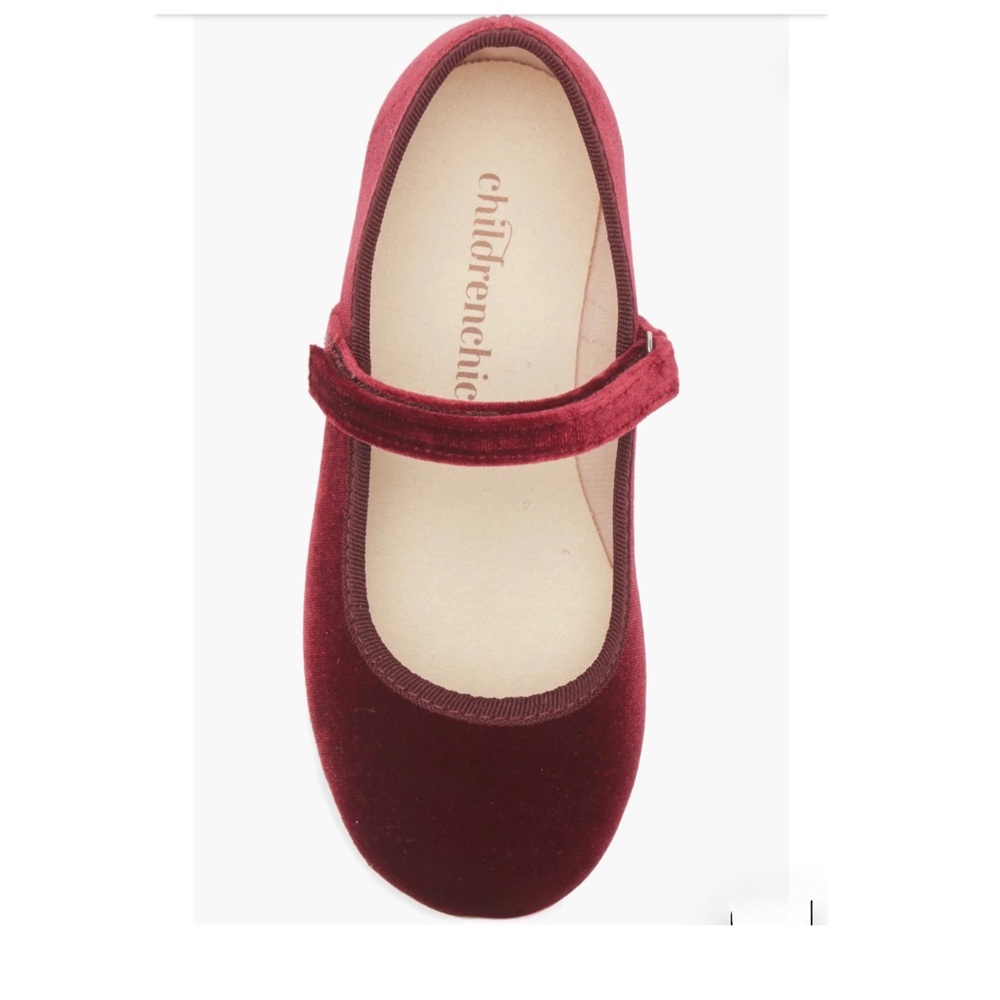 Girl’s Size 3 US (EU 34) Burgundy Mary Jane Shoes With Adjustable Strap - Picture 6 of 11